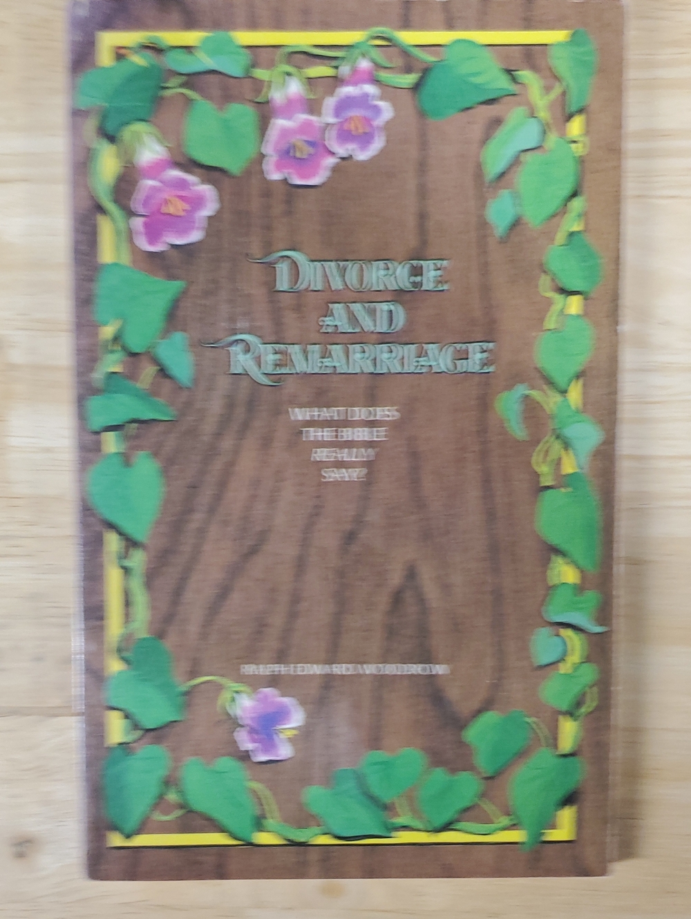 Divorce and Remarriage - Decorative Brown Floral Book Cover